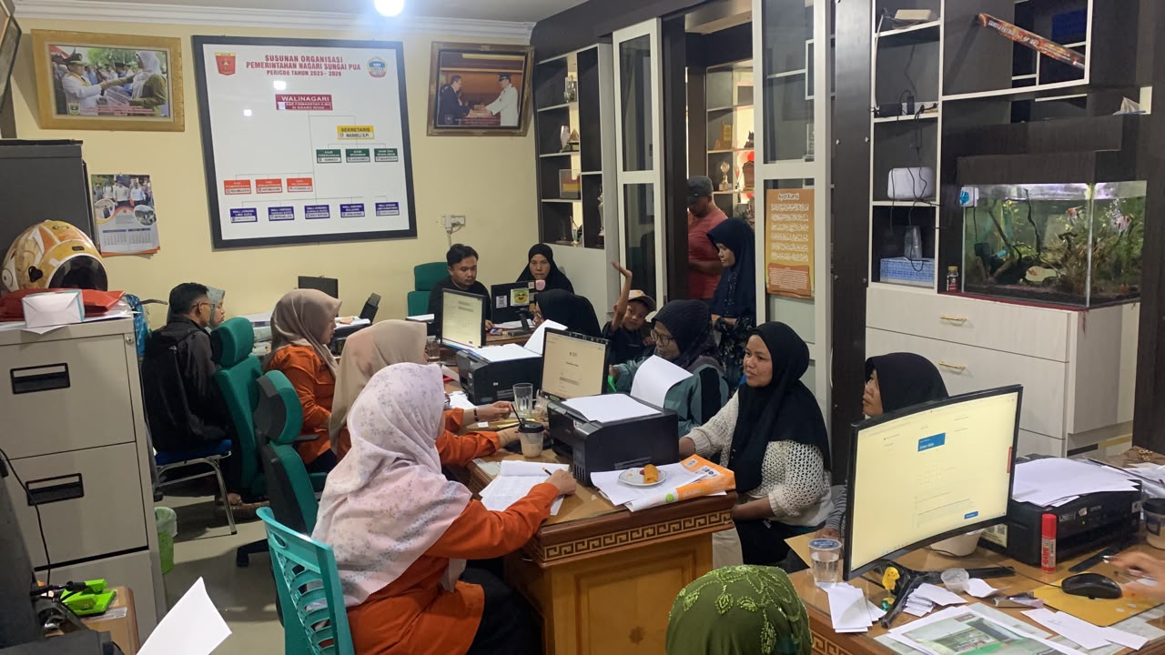 Pendampingan Pembuatan NIB di Nagari Sungai Pua, Kec. Sungai Pua
